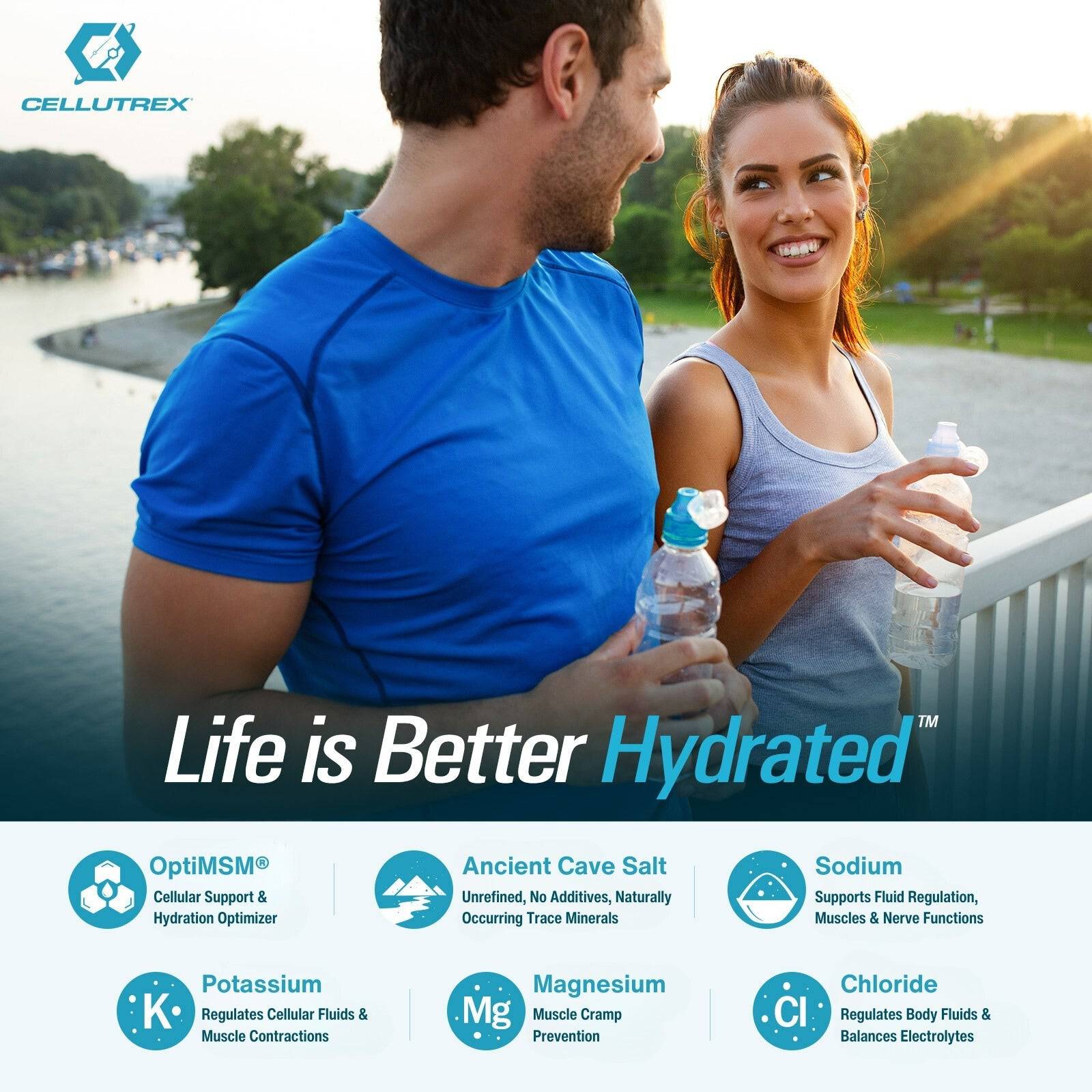 Athletes drinking H2O Electrolytes™ for hydration and performance recovery.