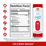 Cellutrex H2O Electrolytes – Cherry Limeade Flavor. Zero sugar hydration powder for optimal rehydration and energy. Made with ancient cave salt, OptiMSM®, and Pureway-C®. 20 stick packs, naturally flavored, with essential electrolytes for performance and recovery.