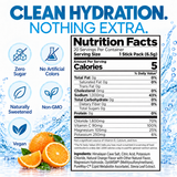 H2O ELECTROLYTES™ - Orange | Zero Sugar Electrolyte Powder