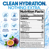 H2O ELECTROLYTES™ - Passion Fruit | Zero Sugar Electrolyte Powder