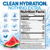 H2O ELECTROLYTES™ - Watermelon | Zero Sugar Electrolyte Powder