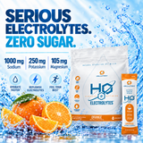 H2O ELECTROLYTES™ - Orange | Zero Sugar Electrolyte Powder